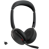 Jabra Evolve2 65 Flex MS Stereo Arceau ANC Bluetooth 5.2 32h Multipoint Casque sans fil