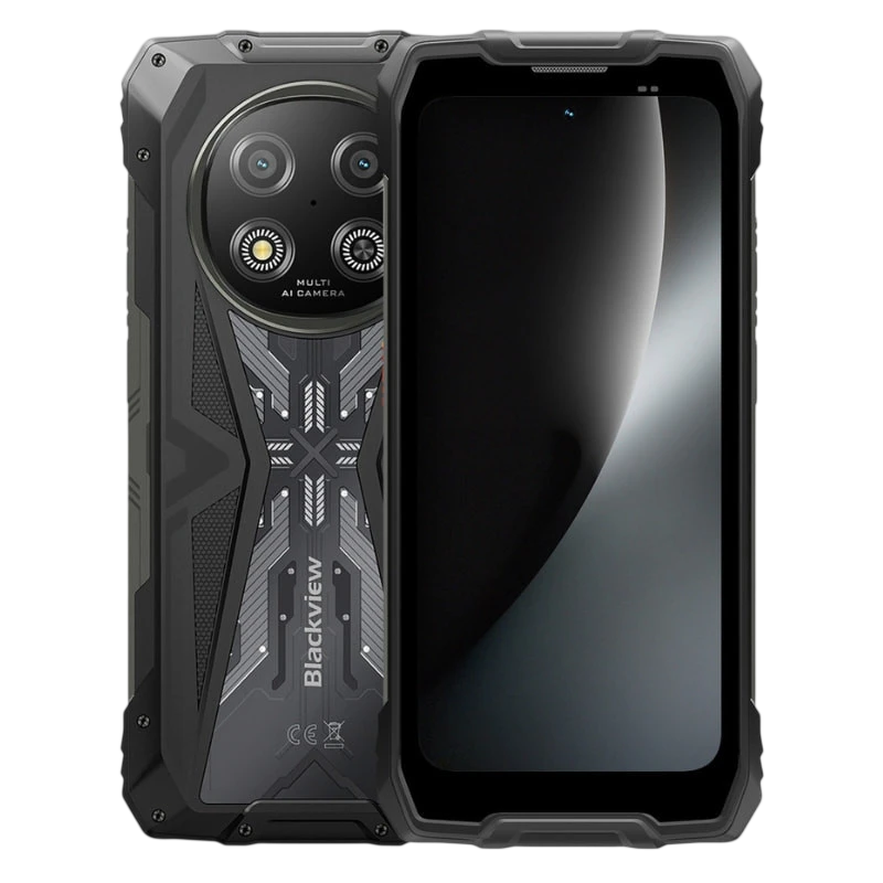 Blackview Rock 2 5G 12GB/256GB Noir Rugged IP68/IP69K 6,67 pouces IPS 120Hz 16MP 15000mAh 33W NFC