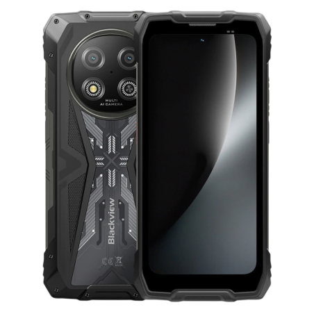 Blackview Rock 2 5G 12GB/256GB Noir Rugged IP68/IP69K 6,67 pouces IPS 120Hz 16MP 15000mAh 33W NFC