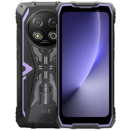 Blackview Rock 2 5G 12GB/256GB Lilas Rugged IP68/IP69K 6,67 pouces IPS 120Hz 16MP 15000mAh 33W NFC