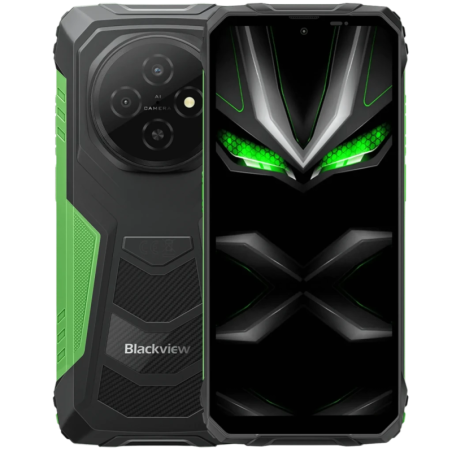 Blackview Fort 1 6GB/256GB Vert Rugged IP68/IP69K 6,56 pouces IPS 90Hz 16MP 10000mAh 18W NFC