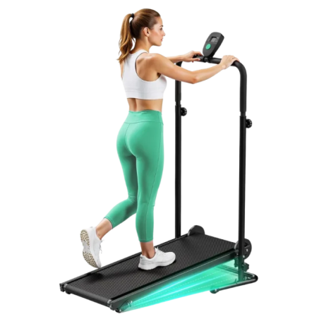 Akluer RJ401 Sans moteur Inclinaison de 5 % 120kg écran LCD Tapis de course pliable