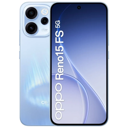 OPPO Reno15 FS 5G 8GB/512GB Aurora Bleu 6,57 pouces AMOLED 120Hz 50MP 6500mAh 80W NFC
