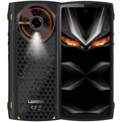 Lagenio Panther 2 4GB/128GB Noir Rugged IP68/IP69K 6,7 pouces 120Hz 16MP 5150mAh 18W NFC