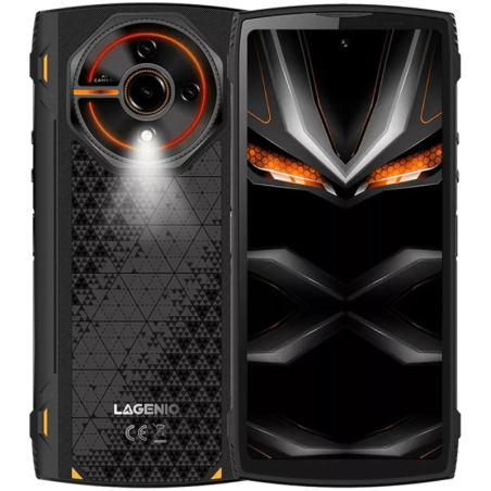 Lagenio Panther 2 4GB/128GB Noir Rugged IP68/IP69K 6,7 pouces 120Hz 16MP 5150mAh 18W NFC