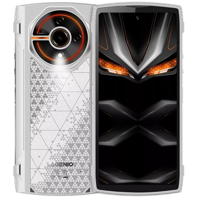 Lagenio Panther 2 4GB/128GB Blanc Rugged IP68/IP69K 6,7 pouces 120Hz 16MP 5150mAh 18W NFC
