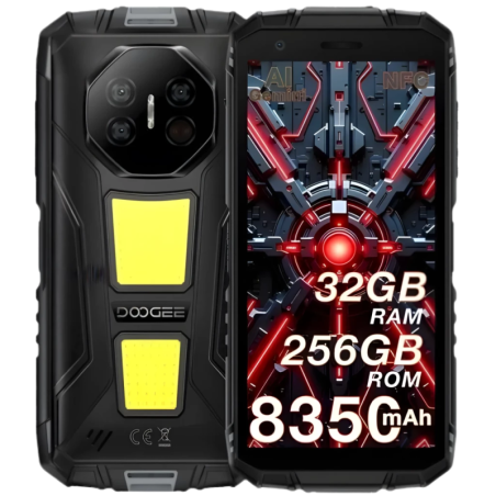 Doogee Fire 3 Max 4G 8GB/256GB Gris avec vision nocturne 5,45 pouces IPS 48MP 8350mAh 18W NFC