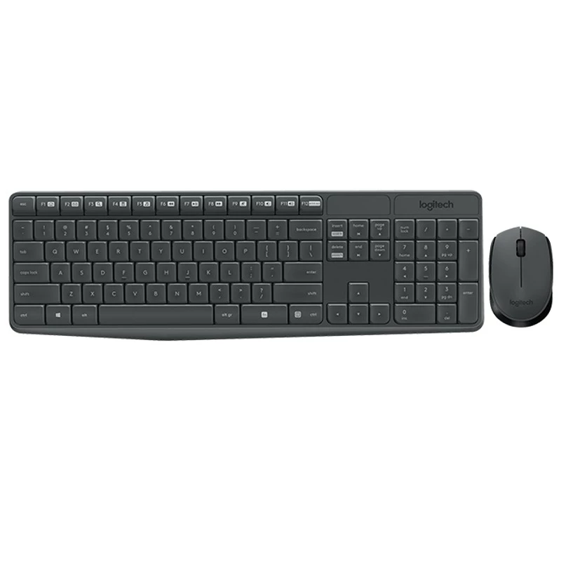 Logitech MK235 Clavier à membrane + souris sans fil