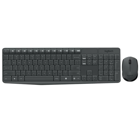 Logitech MK235 Clavier à membrane + souris sans fil