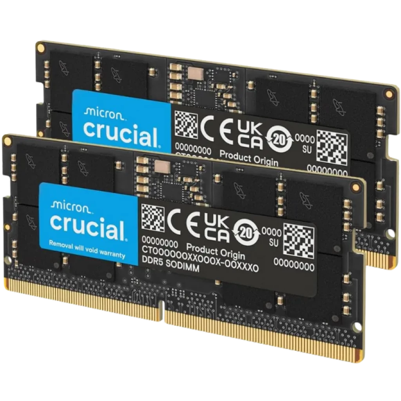 Crucial DDR5 32GB Kit (2x16GB) 5600MHz SODIMM Mémoire RAM