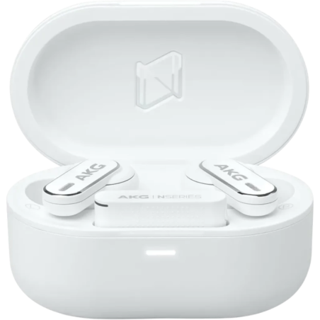 AKG N5 Hybrid avec Dongle USB-C Blanc TWS Bluetooth 5.3 40h IP54 Multipoint Écouteurs sans fil