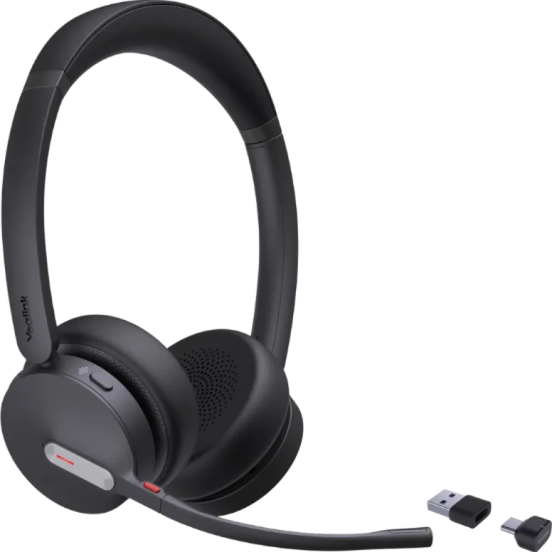 Yealink 1208704 Stereo USB-C/A Arceau Bluetooth 5.2 43h Multipoint Casque sans fil