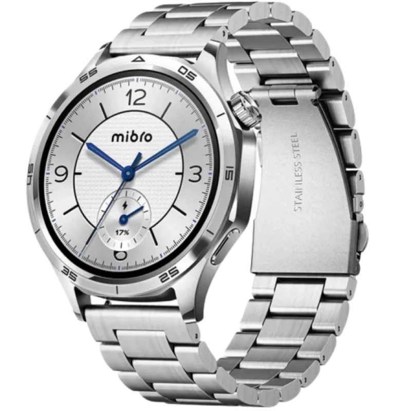 Mibro Watch GT Acier inoxydable Argent 1,43 pouces AMOLED GPS 10 jours +100 sports 5ATM