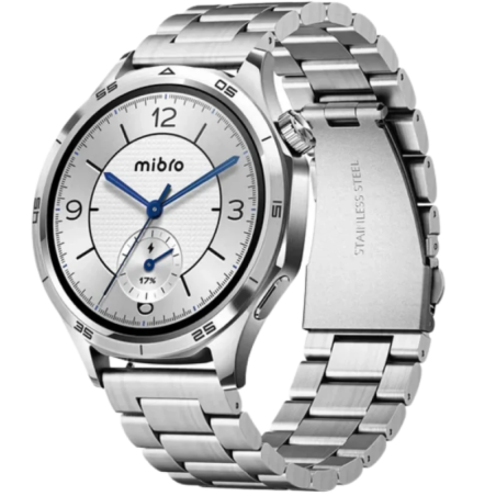 Mibro Watch GT Acier inoxydable Argent 1,43 pouces AMOLED GPS 10 jours +100 sports 5ATM