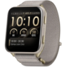 Garmin Venu X1 Boîtier en titane Doré Bracelet Nylon Gris 2 pouces AMOLED 8 jours 5ATM Montre connectée