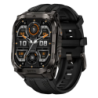 KOSPET Tank M4C Noir 1,96 pouces AMOLED GPS double bande 16 jours +170 sports 5ATM IP69K Montre connectée