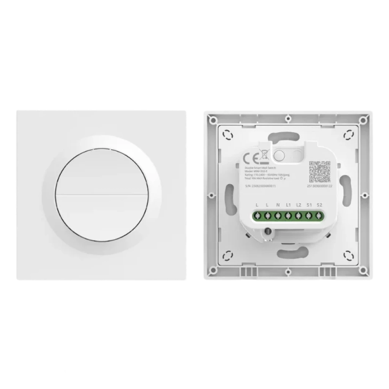 SONOFF Orb-MW2 Double canal Matter WiFi Bluetooth compatible avec Alexa, Google et HomeKit Interrupteur mural connecté