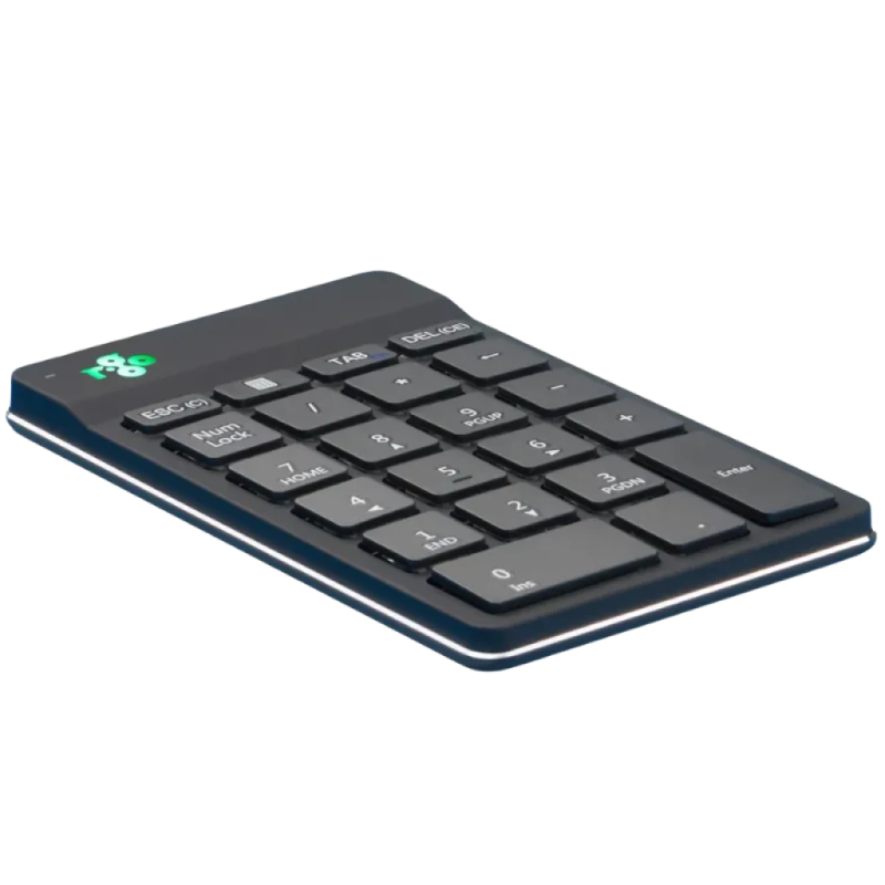 R-Go Tools Numpad Break compact sans fil Bluetooth avec indicateur de pause Clavier numérique