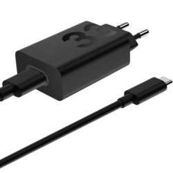 Motorola TurboPower 33 W EU Charge rapide - Chargeur universel avec câble 1 m Noir