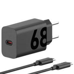 Motorola TurboPower 68 W EU Charge rapide - Chargeur universel avec câble 1 m Noir