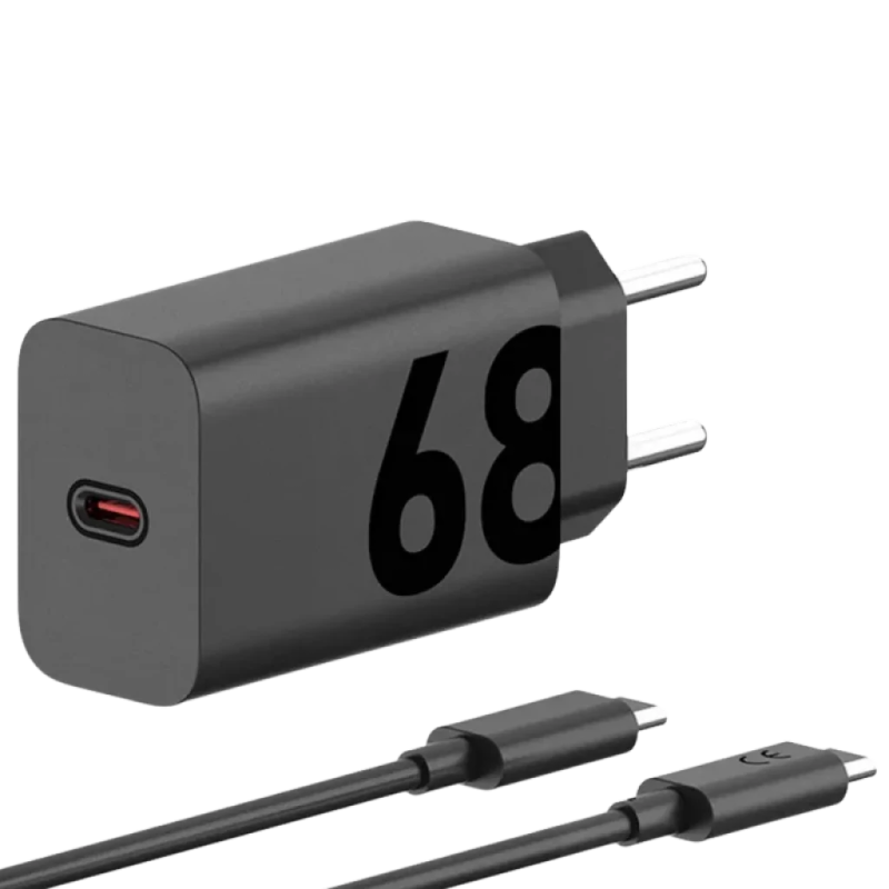 Motorola TurboPower 68 W EU Charge rapide - Chargeur universel avec câble 1 m Noir