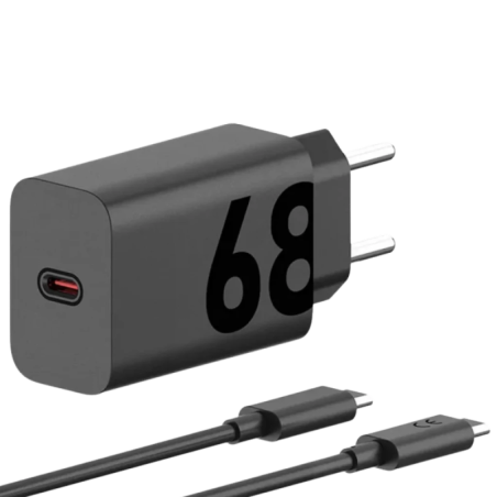 Motorola TurboPower 68 W EU Charge rapide - Chargeur universel avec câble 1 m Noir