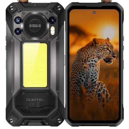 Oukitel WP61 Plus 5G 12GB/512GB Noir IP68 6,8 pouces IPS 120Hz 108MP 20000mAh 45W NFC