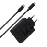 Motorola TurboPower 125 W Charge rapide Noir - Chargeur double USB Type-C avec câble de 2 m
