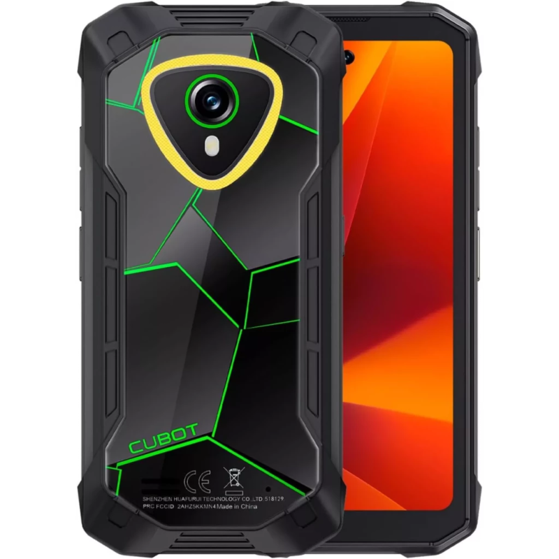 Cubot KingKong Mini 4 6GB/128GB Noir/Vert Rugged IP68/IP69K 4,7 pouces IPS 90Hz 48MP 4700mAh NFC