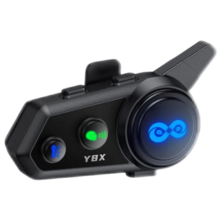 Y8X Mesh 8 conducteurs Bluetooth 5.4 IP56 15h Intercom pour moto
