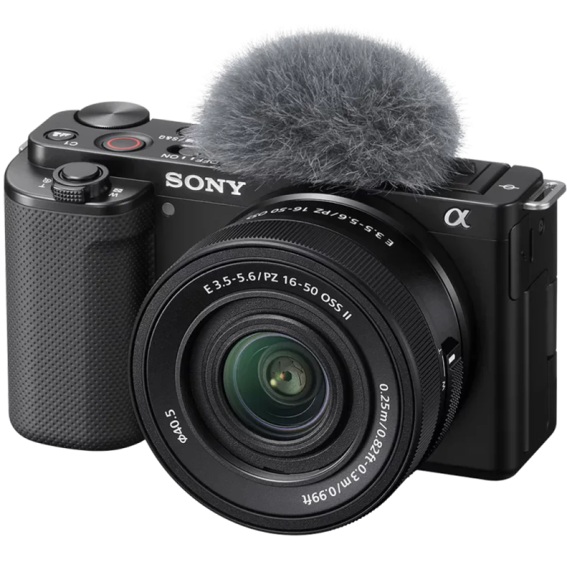 Sony ZV-E10 + E PZ 16-50mm F3.5-5.6 OSS II Vlogging APS-C 24,2 MP stabilisateur WiFi Bluetooth 4.1 Appareil photo hybride