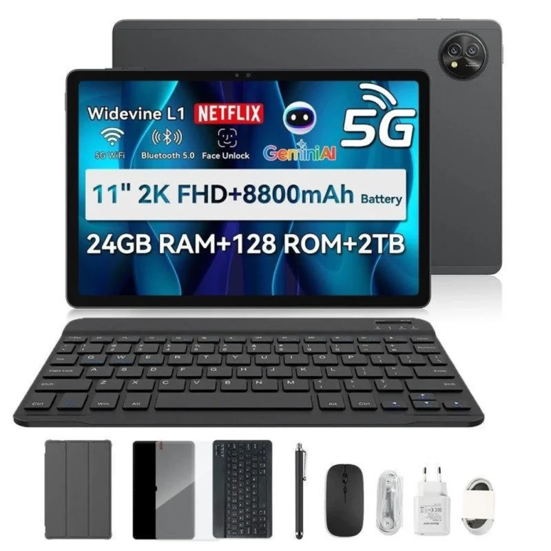 Blackview Zeno 10 5G 6GB/128GB Noir 11 pouces IPS 90Hz 16MP 8800mAh Tablette