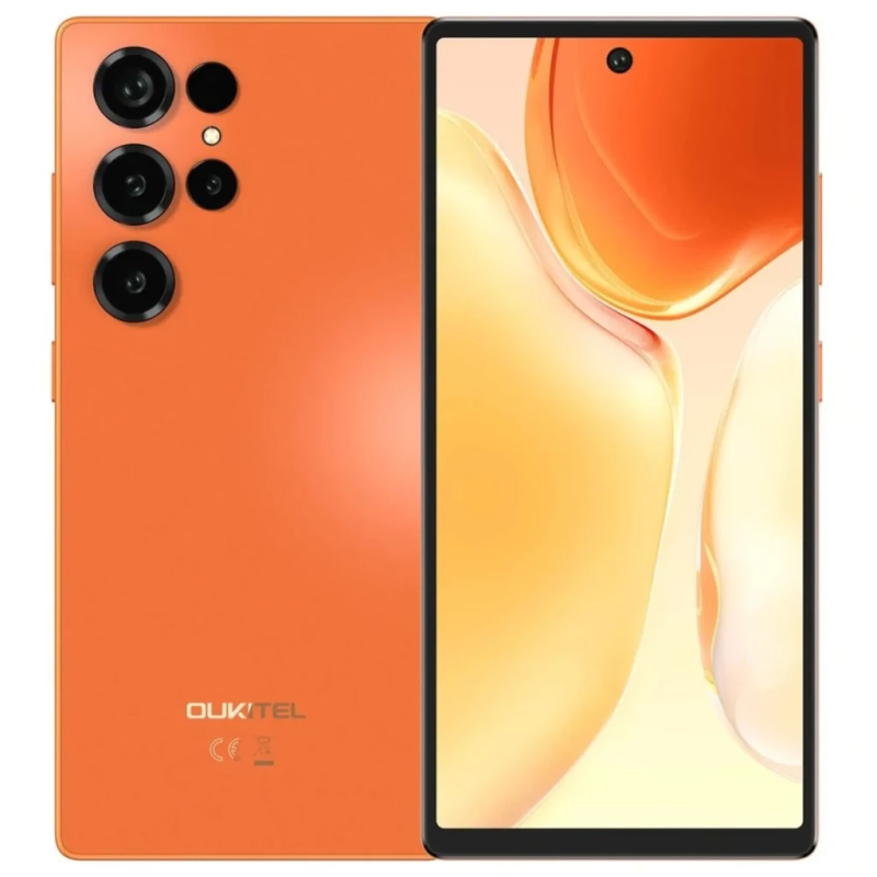 Oukitel C66 4G 4GB/128GB Orange 6,73 pouces IPS 120Hz 64MP 5000mAh 18W NFC