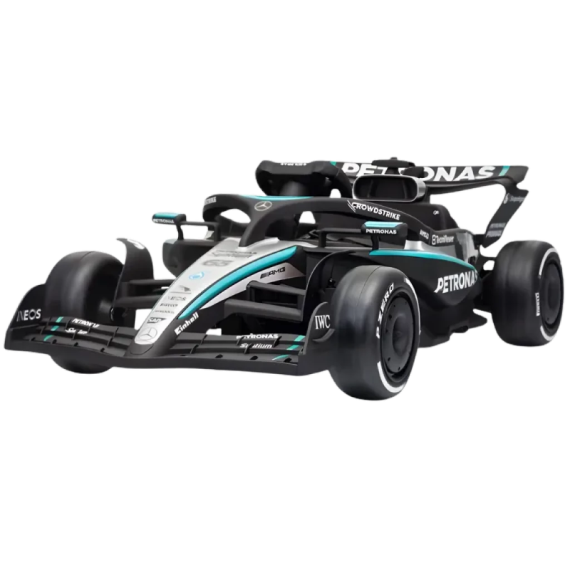 Mercedes-AMG Petronas F1 12V avec Télécommande Parentale Noir Vert Petronas lumières LED musique Voiture électrique enfant