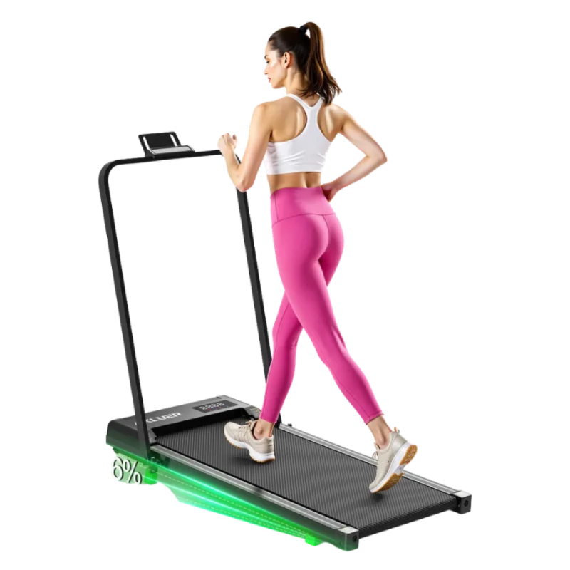AKLUER H03 avec main courante 2,5HP 150kg écran LED Tapis de course pliable