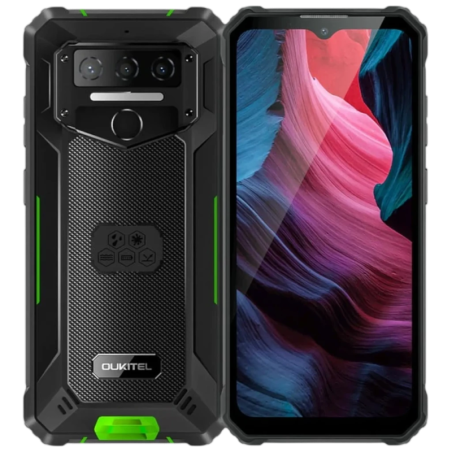 Oukitel WP23S 4G 4GB/64GB Vert IP68 6,52 pouces IPS 13MP 10600mAh 18W NFC