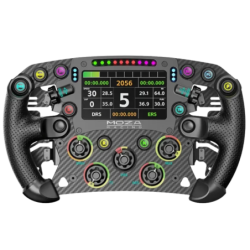 Moza FSR2 Écran Tactile 4,3", Fibre de Carbone Toray palettes de changement de vitesse 10 boutons Volant