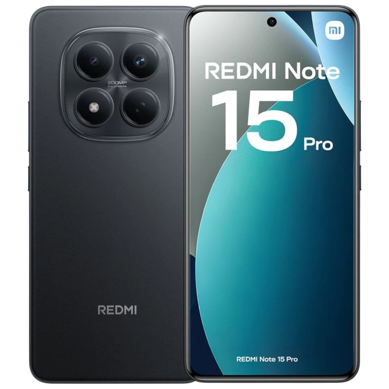Xiaomi Redmi Note 15 Pro 4G 12GB/512GB Noir 6,77 pouces AMOLED 120Hz 200MP 6500mAh 45W NFC