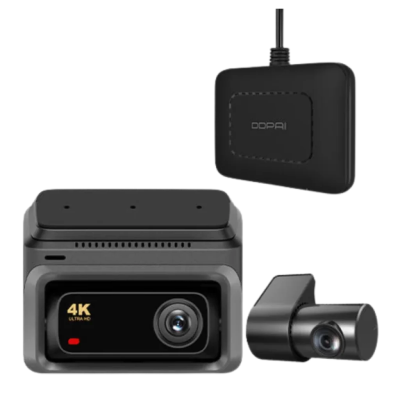 DDPAI Z60 2CH 4K avec module Cloud 4G arrière Full HD GPS WiFi 5GHz 3 pouces mode parking Dashcam