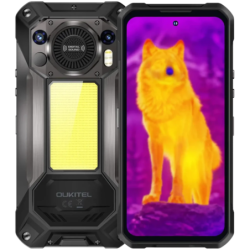 Oukitel WP61 Ultra 12GB/512GB Rugged avec caméra thermique IP68/IP69K 6,8 pouces IPS 120Hz 108MP 20000mAh 45W NFC