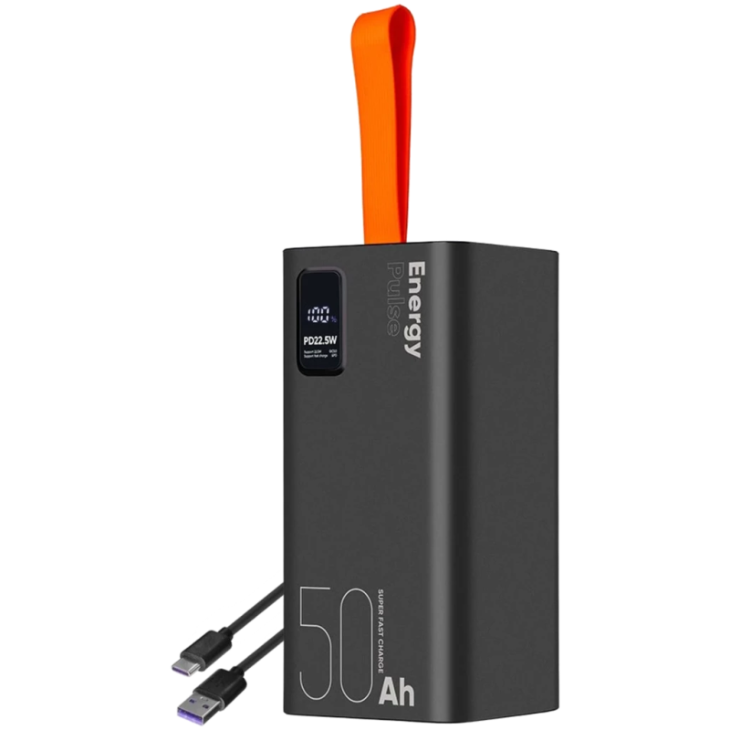 OBAL:ME EnergyPulse Noir 50000mAh 22,5W Power Bank