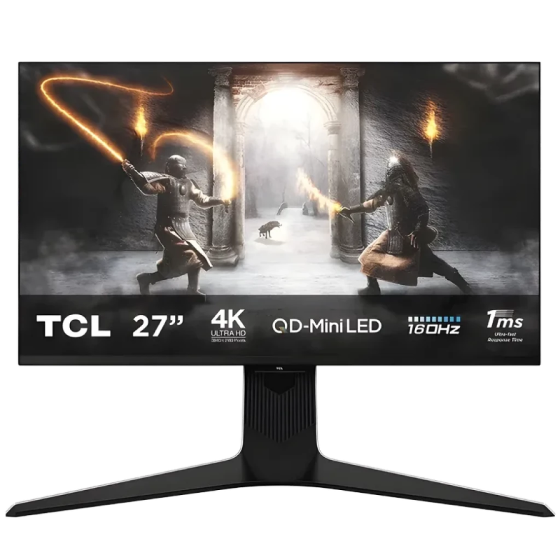 TCL R83 27R83U Noir/Blanc 27 pouces 4K HVA Mini LED 160Hz 1ms HDR1400 Écran