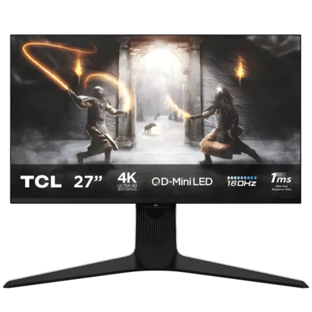 TCL R83 27R83U Noir/Blanc 27 pouces 4K HVA Mini LED 160Hz 1ms HDR1400 Écran
