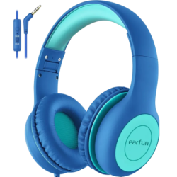 EarFun K1 Vert/Bleu pour enfants Arceau avec micro Casque