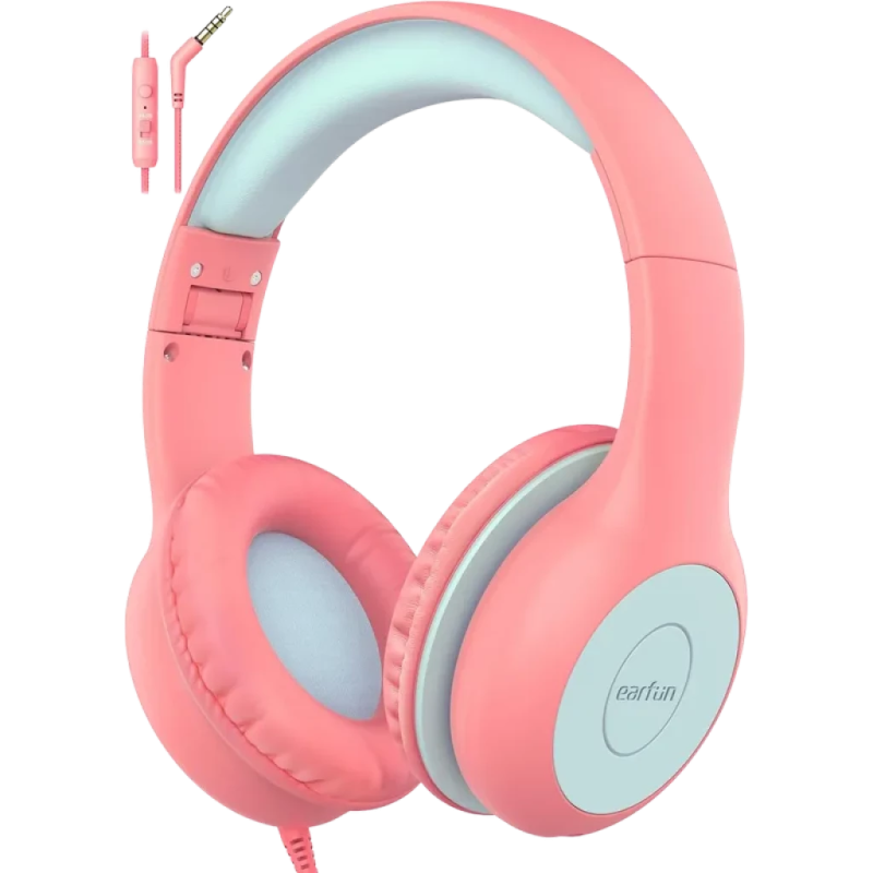 EarFun K1 Rose/Bleu pour enfants Arceau avec micro Casque