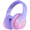 EarFun K4 Violet pour enfants Arceau Bluetooth 5.4 90h Multipoint Casque sans fil