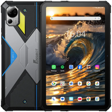 Fossibot DT3 5G 12GB/256GB Bleu Rugged IP68/IP69K 10,4 pouces IPS 64MP 21560mAh Tablette
