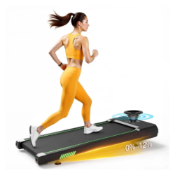 Akluer TW140L Inclinaison automatique de 12 % 6,4km/h 2,5HP app télécommande Tapis de course pliable