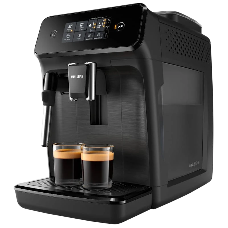 Philips 1200 series pour 2 boissons 1500W 1,8 L 15 bars broyeur intégré Machine à café super automatique expresso
