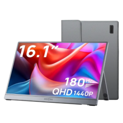 Arzopa Z3FC avec housse 16,1 pouces 2K IPS 180Hz 9ms Écran portable